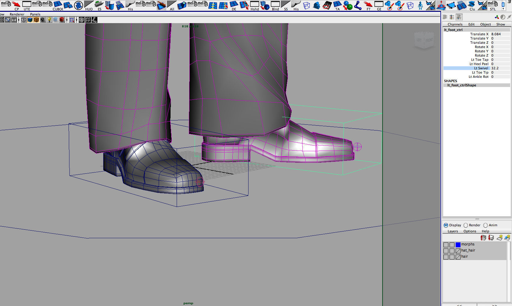 Gangster 3D Model man in suit and hat 3D model_21