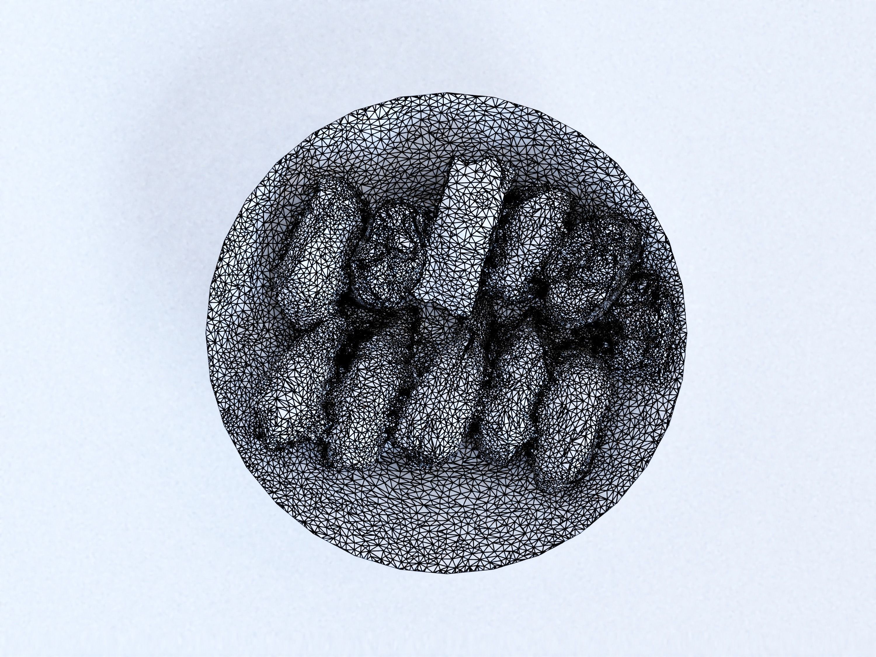 Sushi japanese in bowl 3D model_2