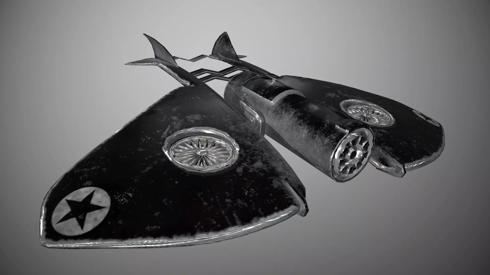 Military Drone Free low-poly 3D model