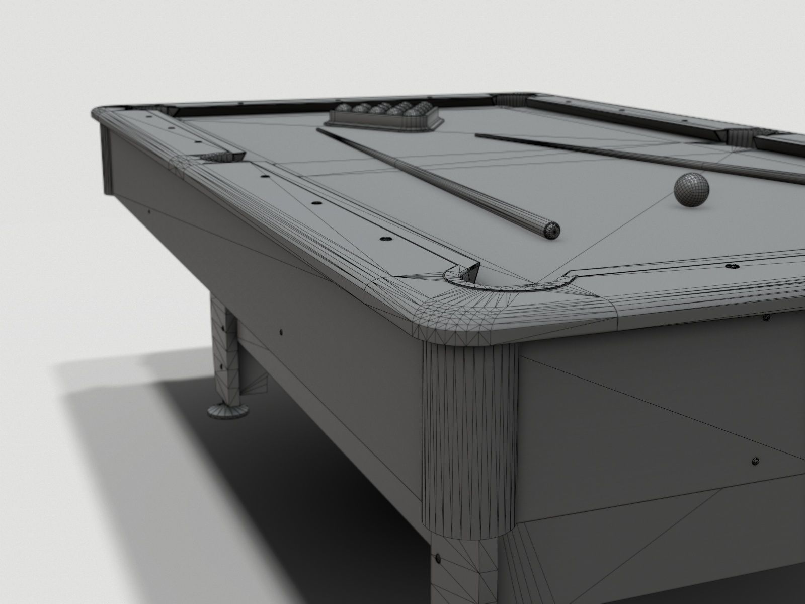 Pool Table Jalano Low-poly 3D model_17