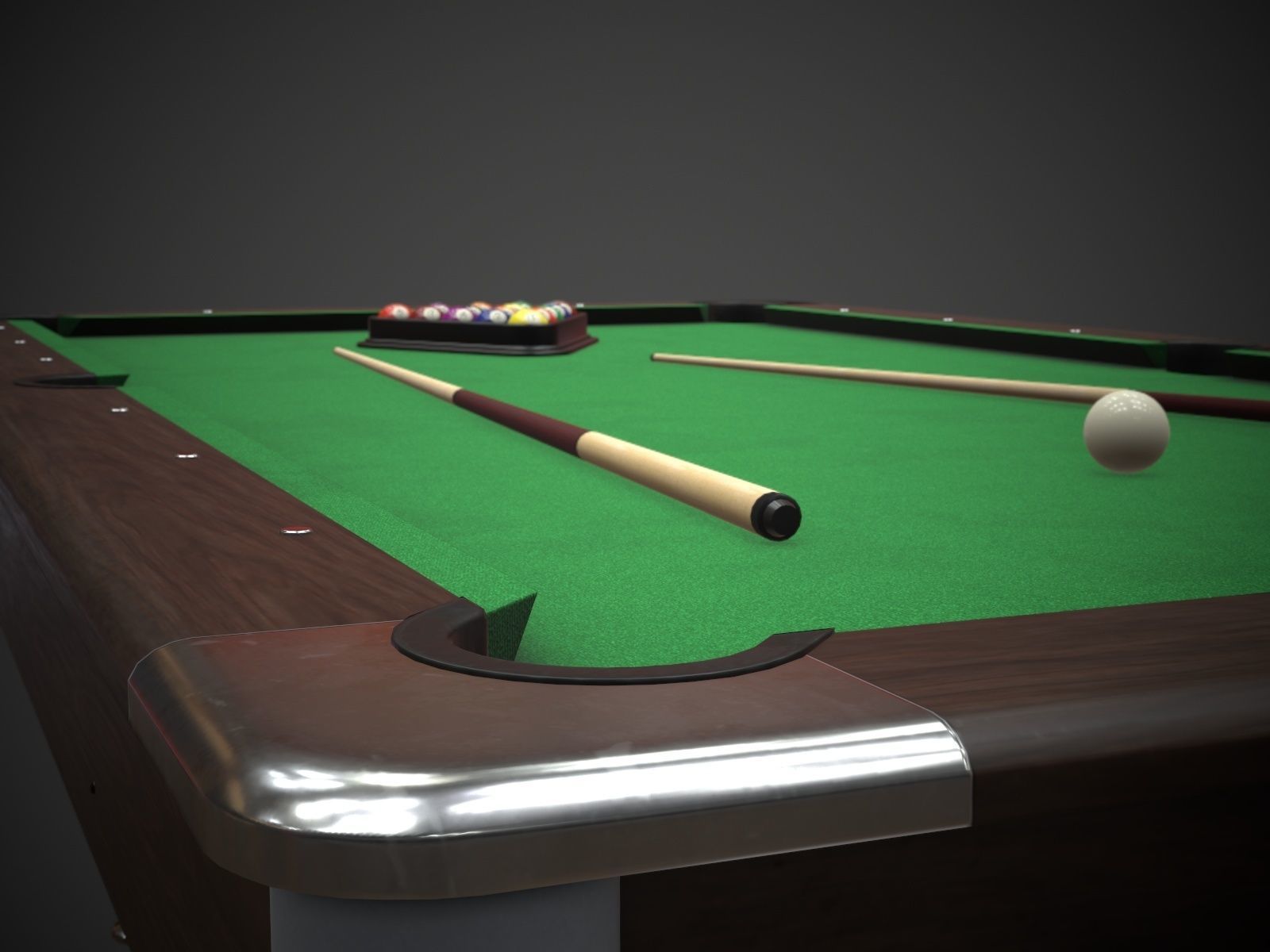 Pool Table Jalano Low-poly 3D model_24