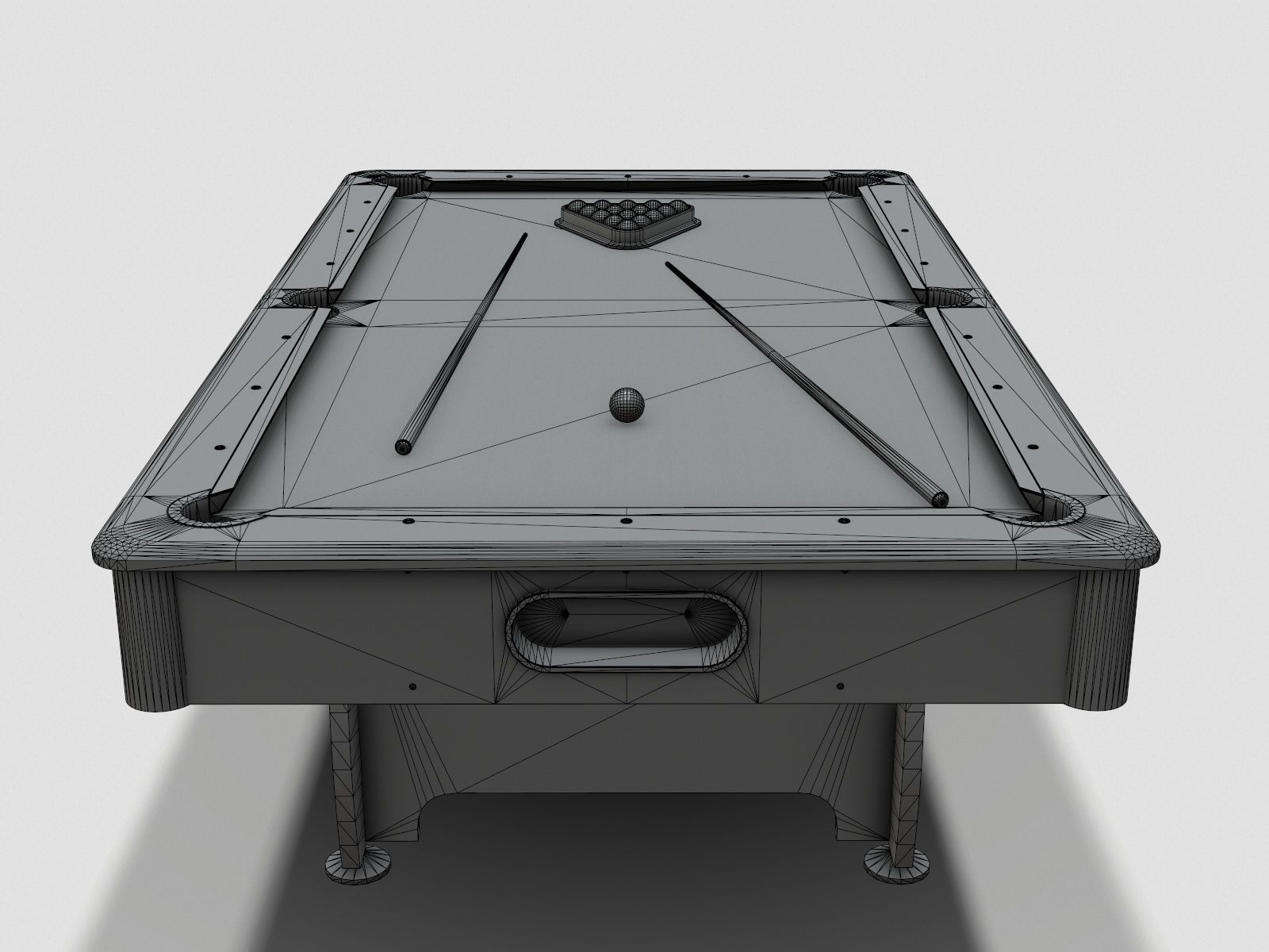 Pool Table Jalano Low-poly 3D model_3