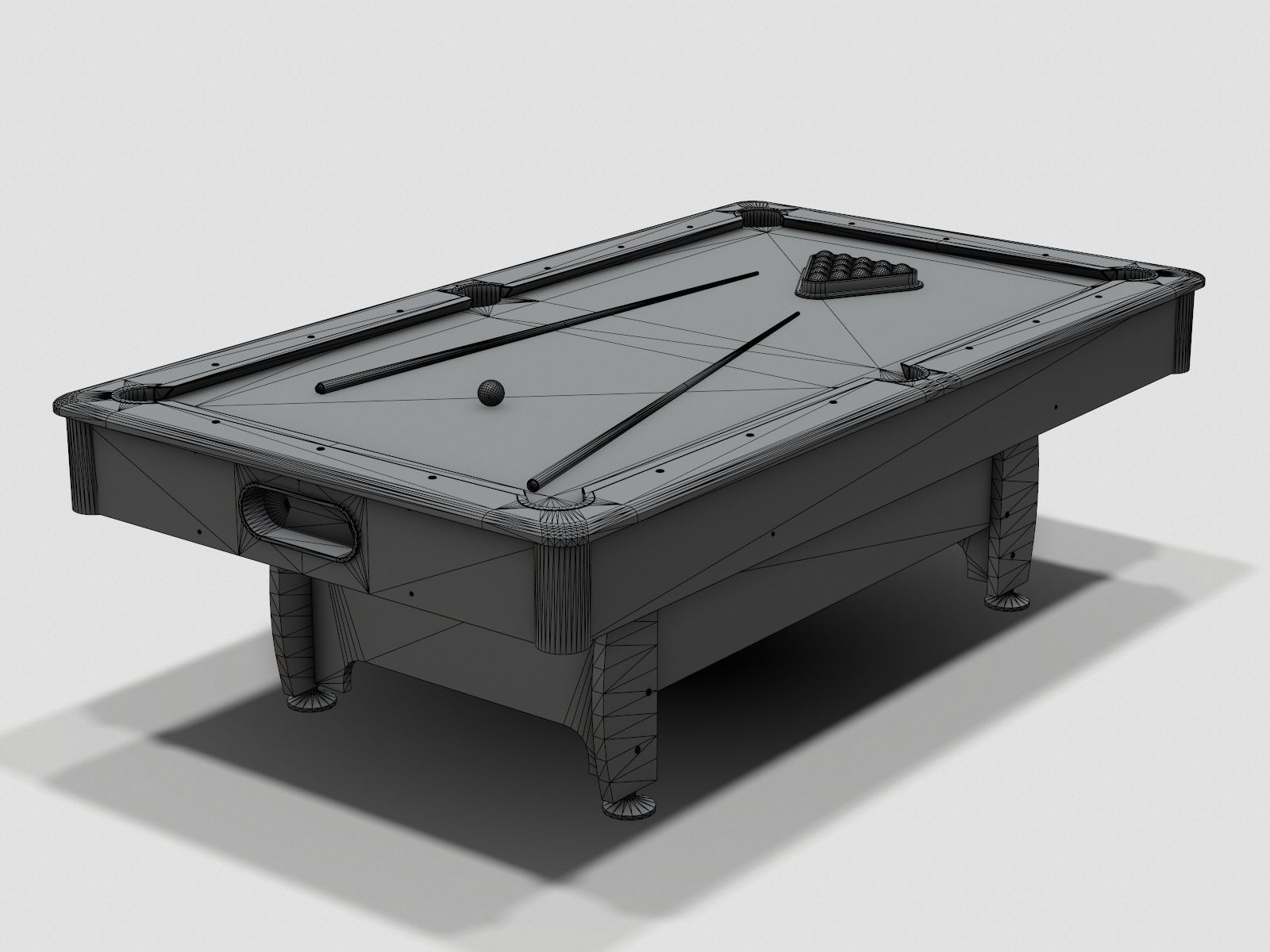 Pool Table Jalano Low-poly 3D model_8