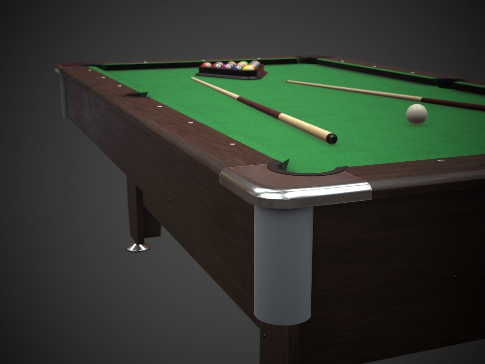 Pool Table Jalano Low-poly 3D model_16