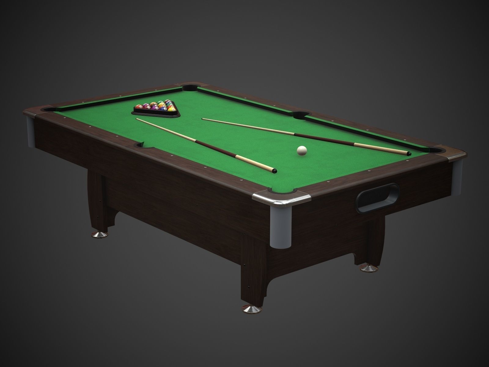 Pool Table Jalano Low-poly 3D model_4