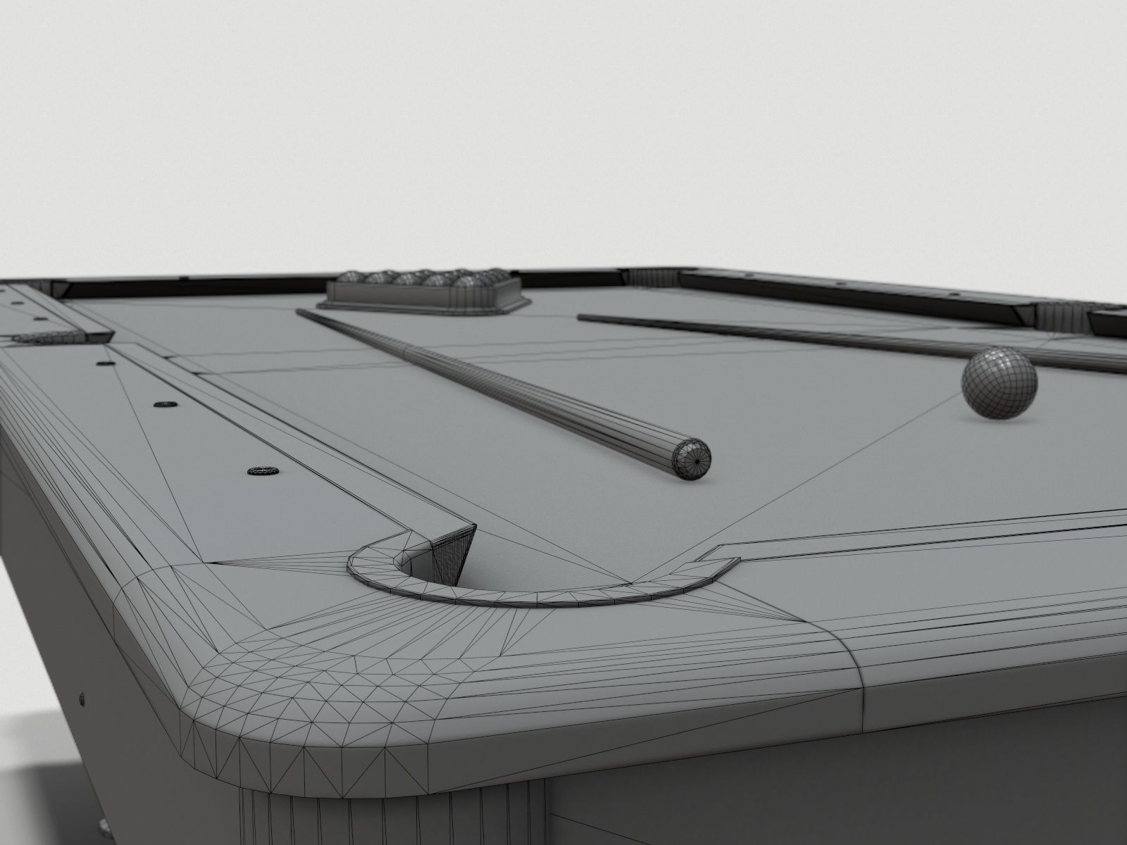 Pool Table Jalano Low-poly 3D model_30