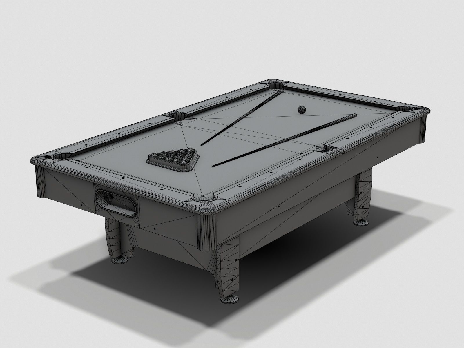 Pool Table Jalano Low-poly 3D model_14