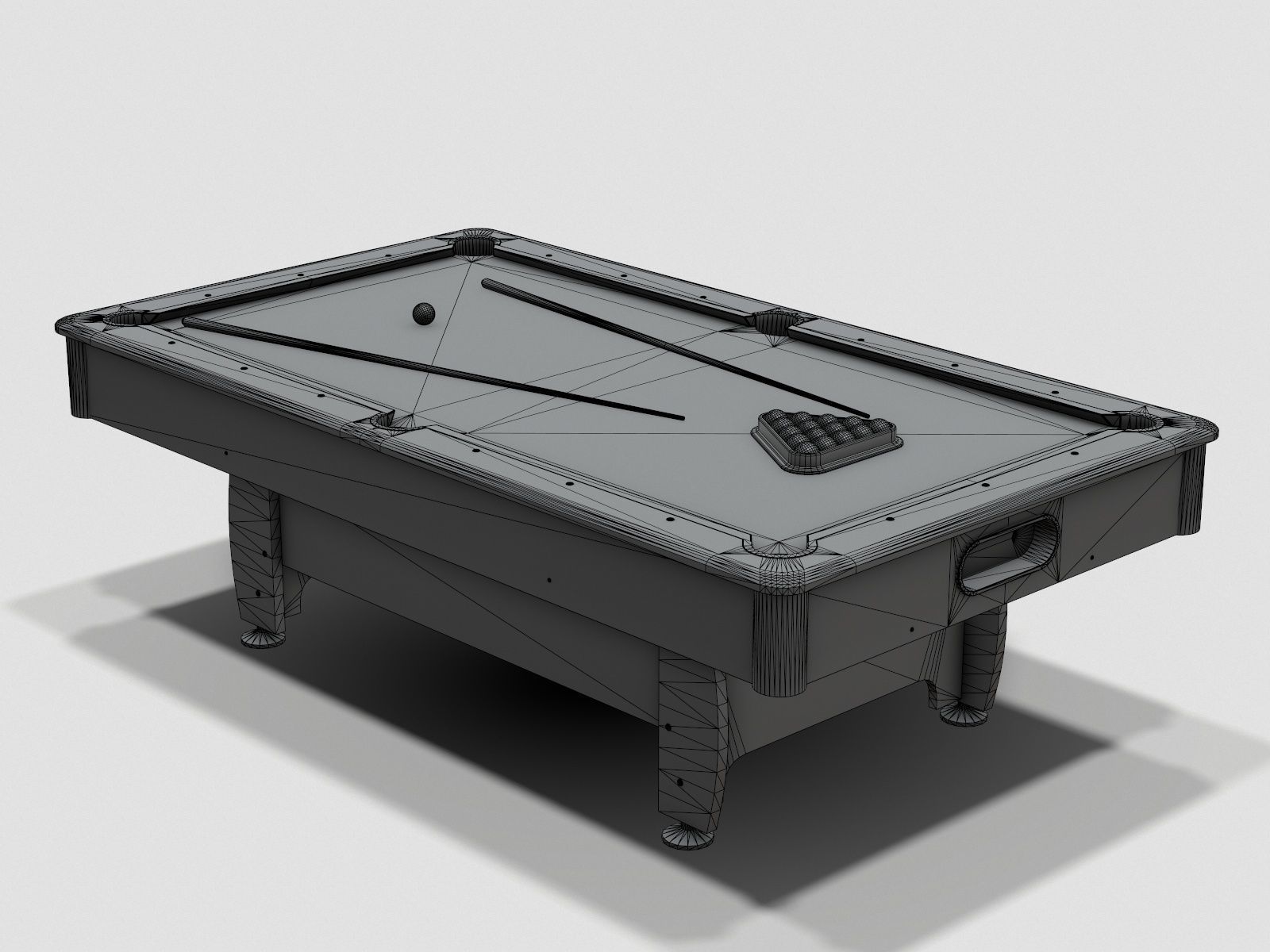 Pool Table Jalano Low-poly 3D model_11