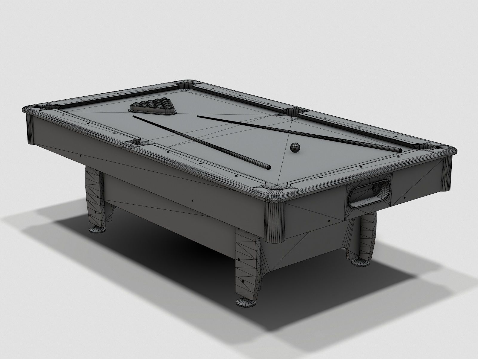 Pool Table Jalano Low-poly 3D model_5