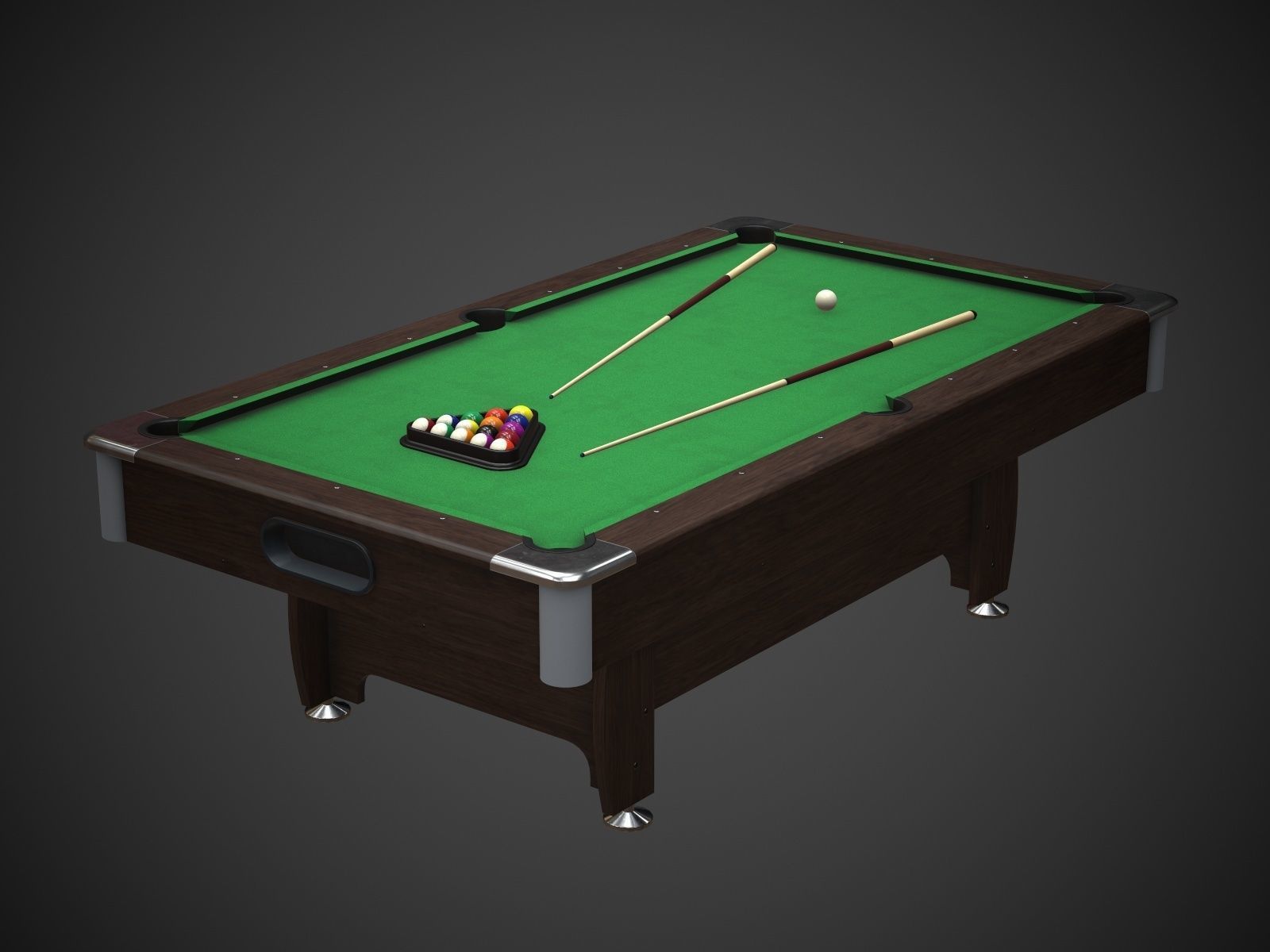 Pool Table Jalano Low-poly 3D model_13