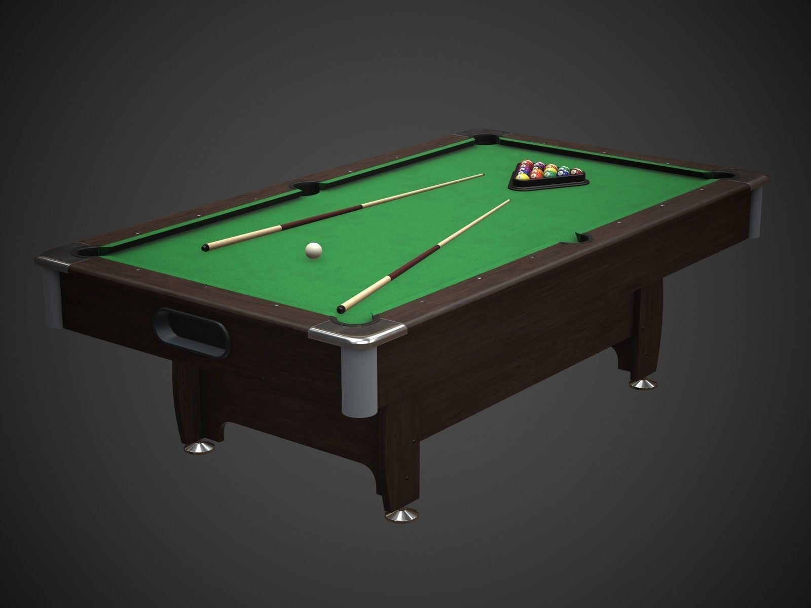 Pool Table Jalano Low-poly 3D model_6