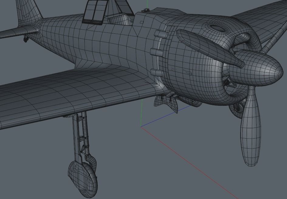 A6M5 Japanese Zero WWII Fighter -PBR UE4- Low-poly 3D model_9