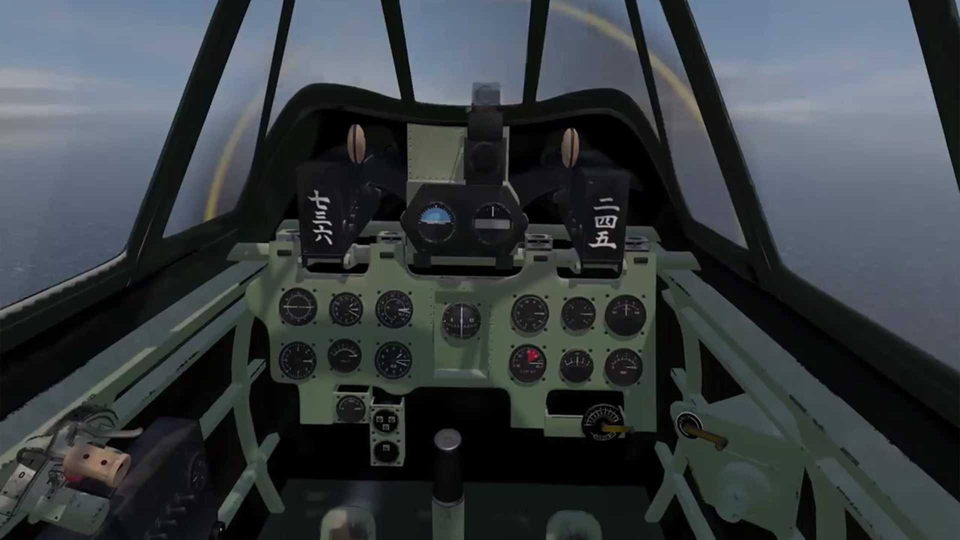 A6M5 Japanese Zero WWII Fighter -PBR UE4- Low-poly 3D model_5