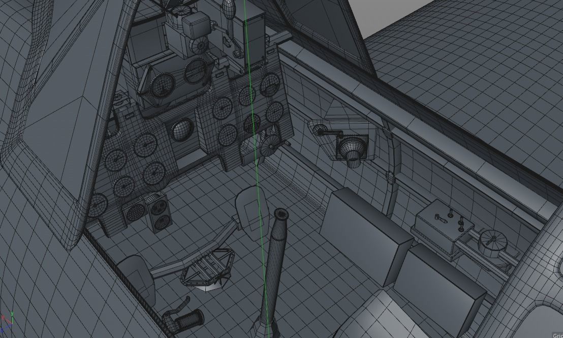 A6M5 Japanese Zero WWII Fighter -PBR UE4- Low-poly 3D model_11