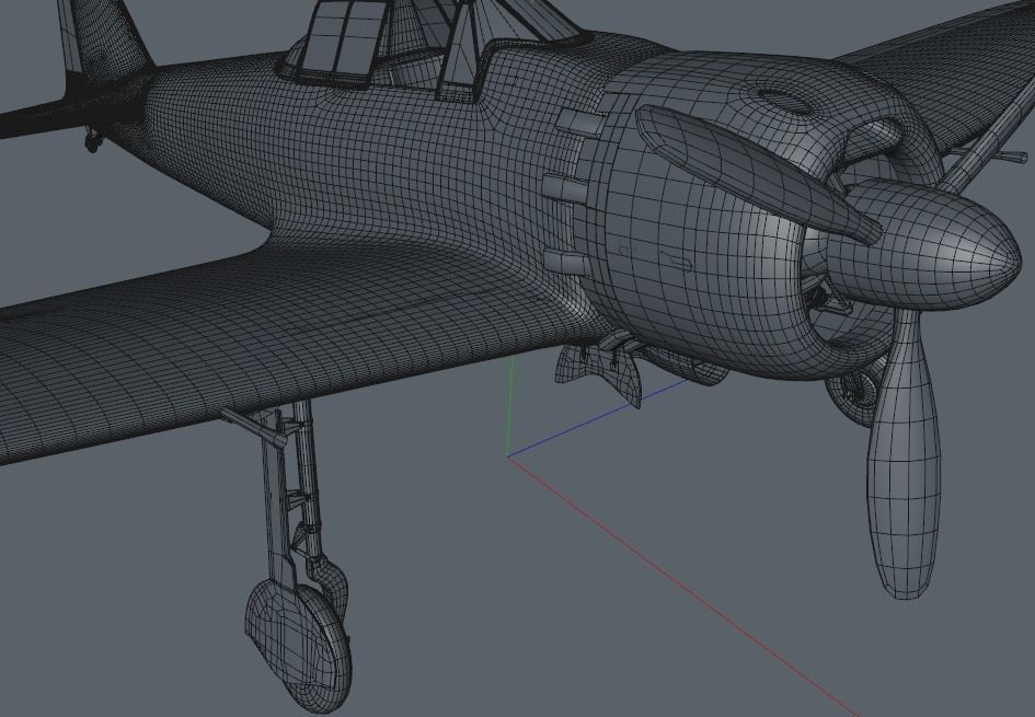 A6M5 Japanese Zero WWII Fighter -PBR UE4- Low-poly 3D model_10