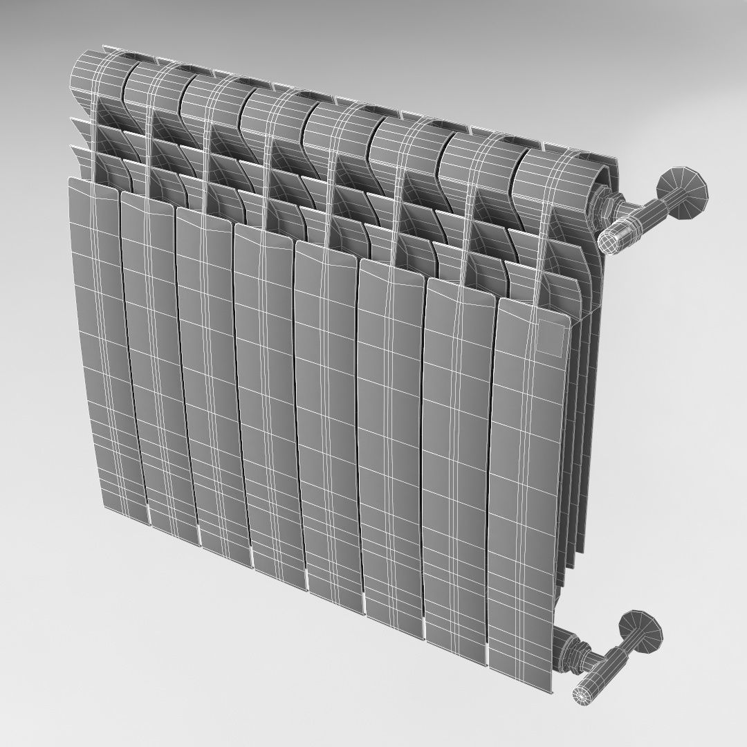Heating radiator BiLiner Noir Sable 3D model_5
