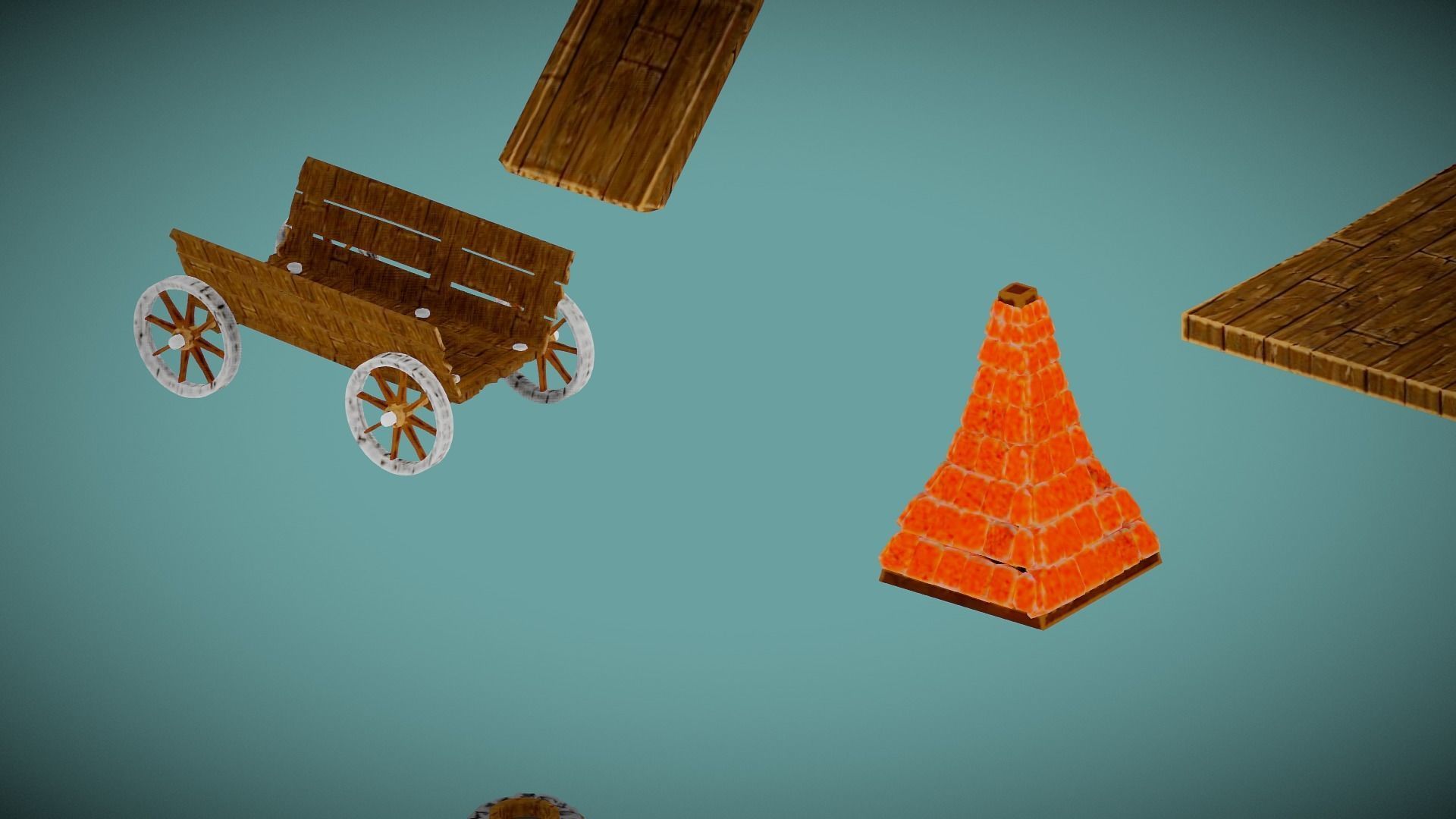 Village Stuff Pack Low-poly 3D model_4