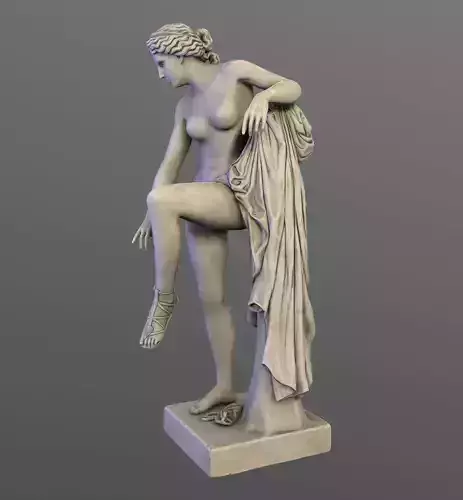 Venus statue of aphrodite Low-poly 3D model