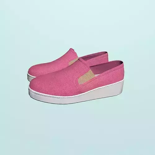 Pink loafers
