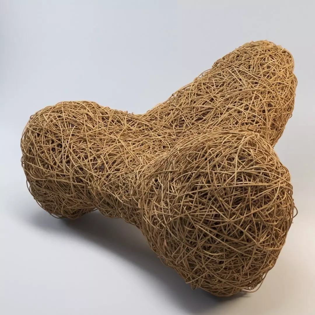 Bamboo chair 3D model