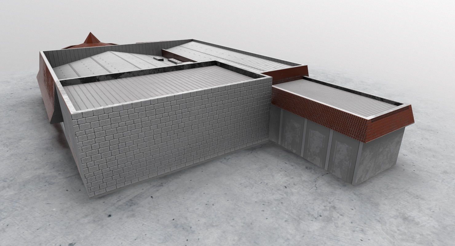 LXGB Building 1 Low-poly 3D model_3