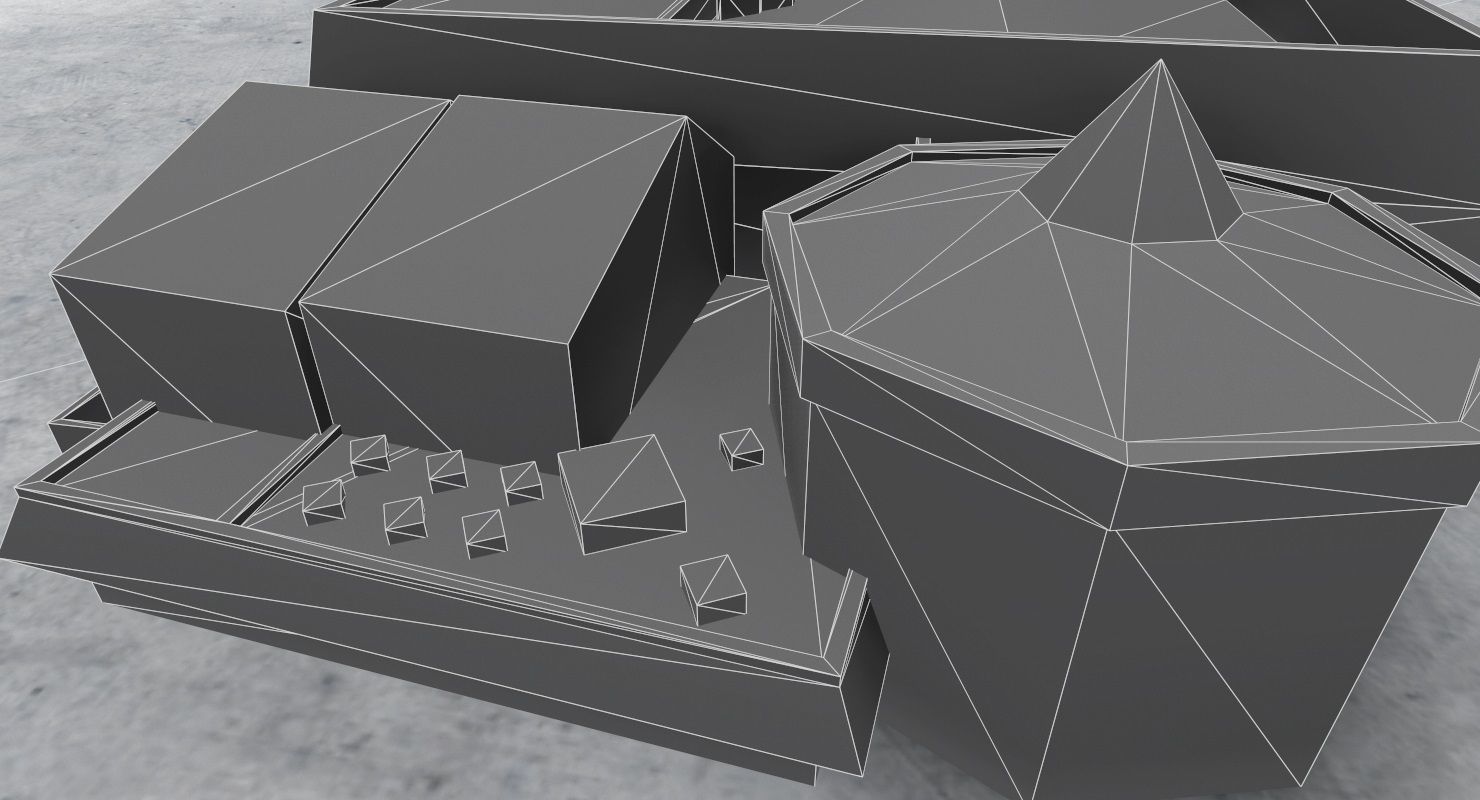 LXGB Building 1 Low-poly 3D model_8
