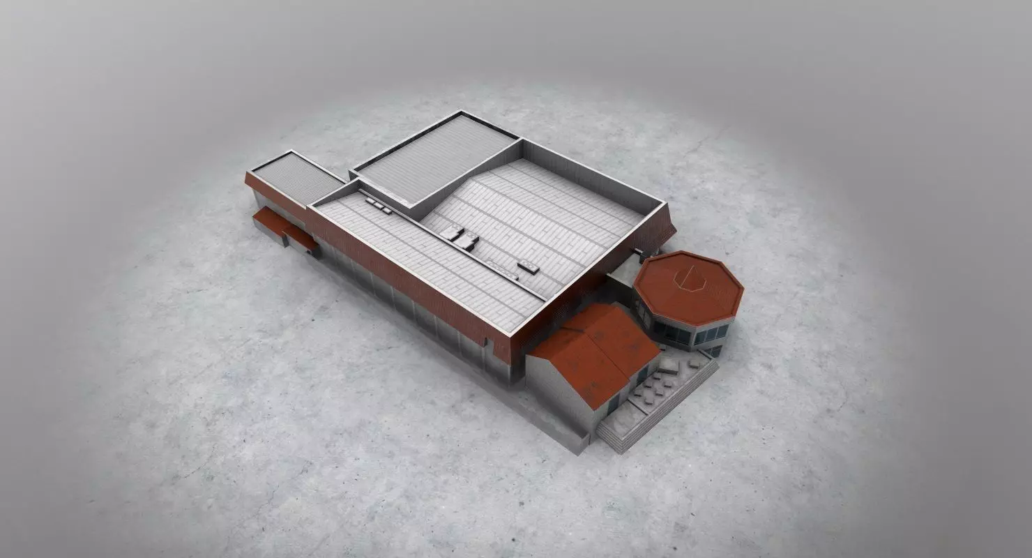 LXGB Building 1 Low-poly 3D model_0