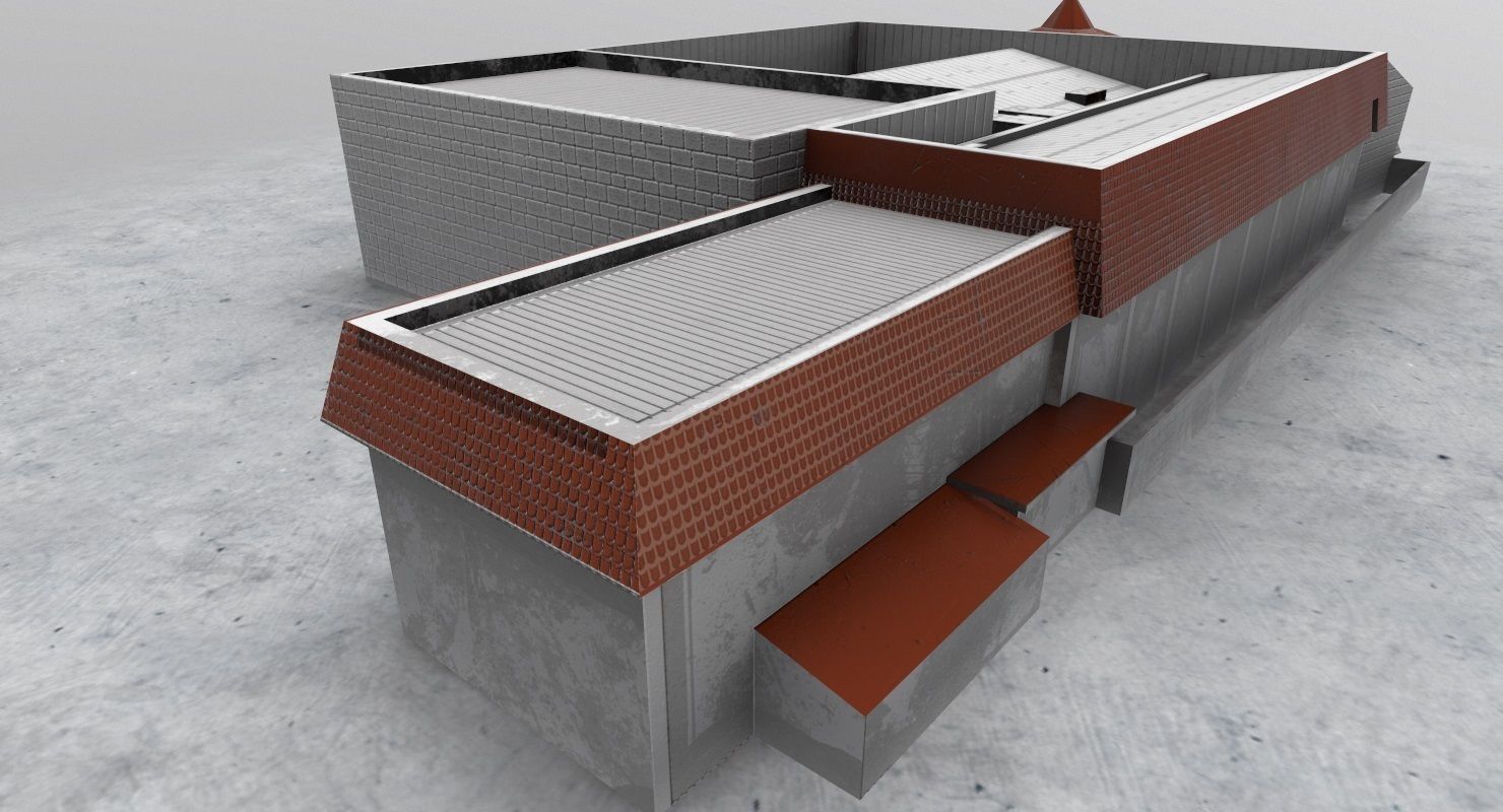 LXGB Building 1 Low-poly 3D model_1