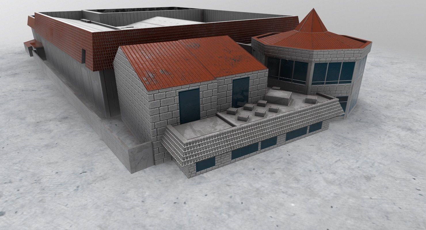 LXGB Building 1 Low-poly 3D model_2