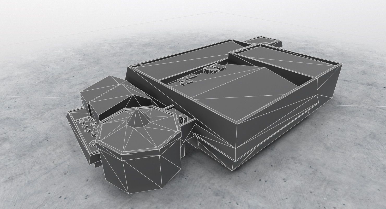 LXGB Building 1 Low-poly 3D model_6