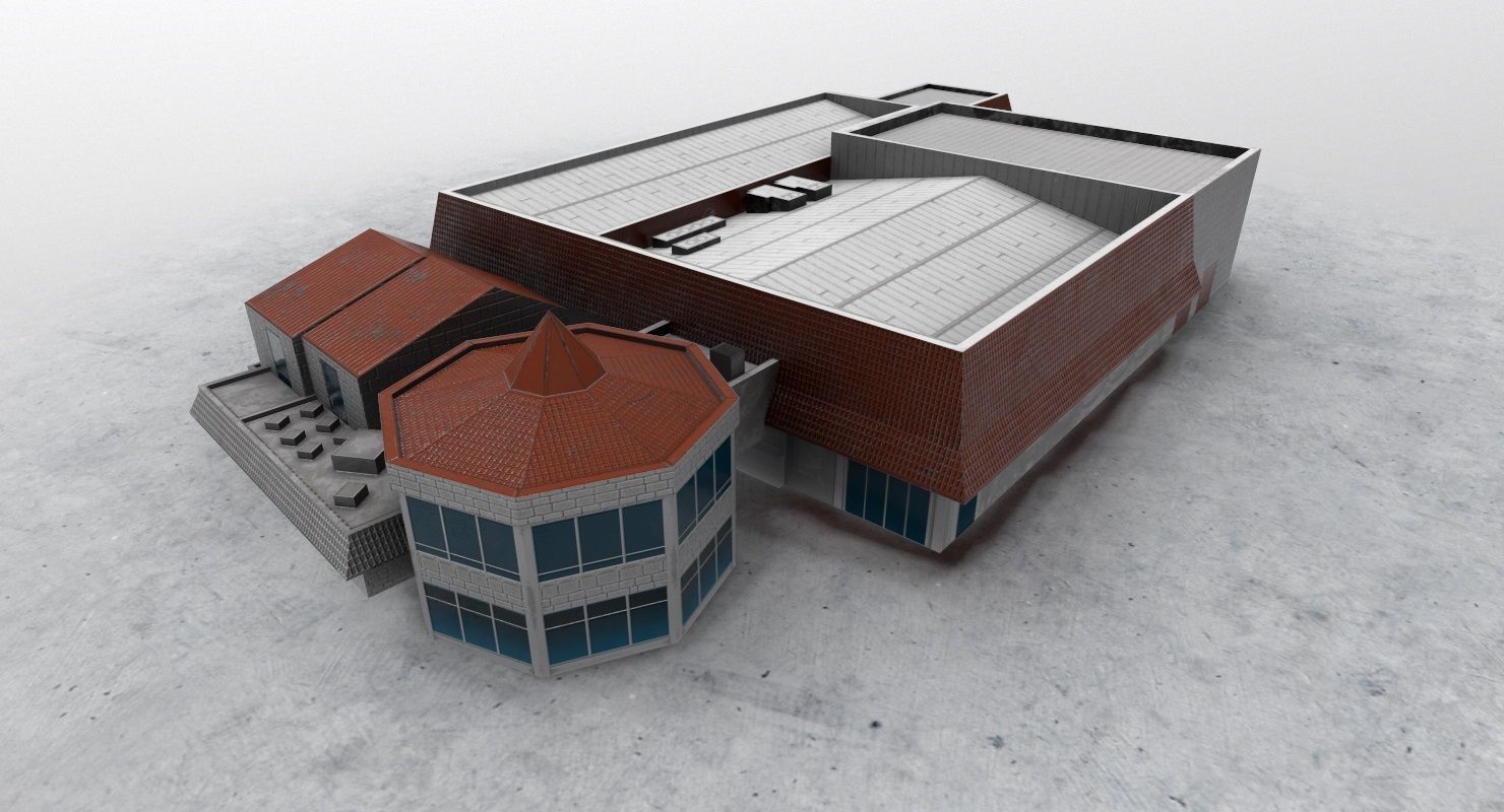 LXGB Building 1 Low-poly 3D model_4