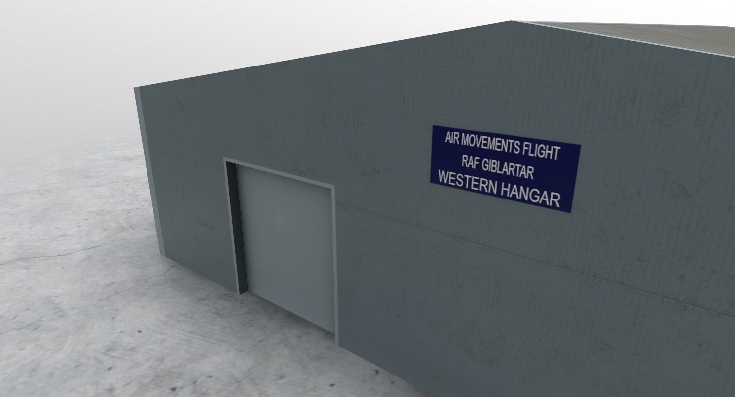 LXGB Hangar 1 Low-poly 3D model_1