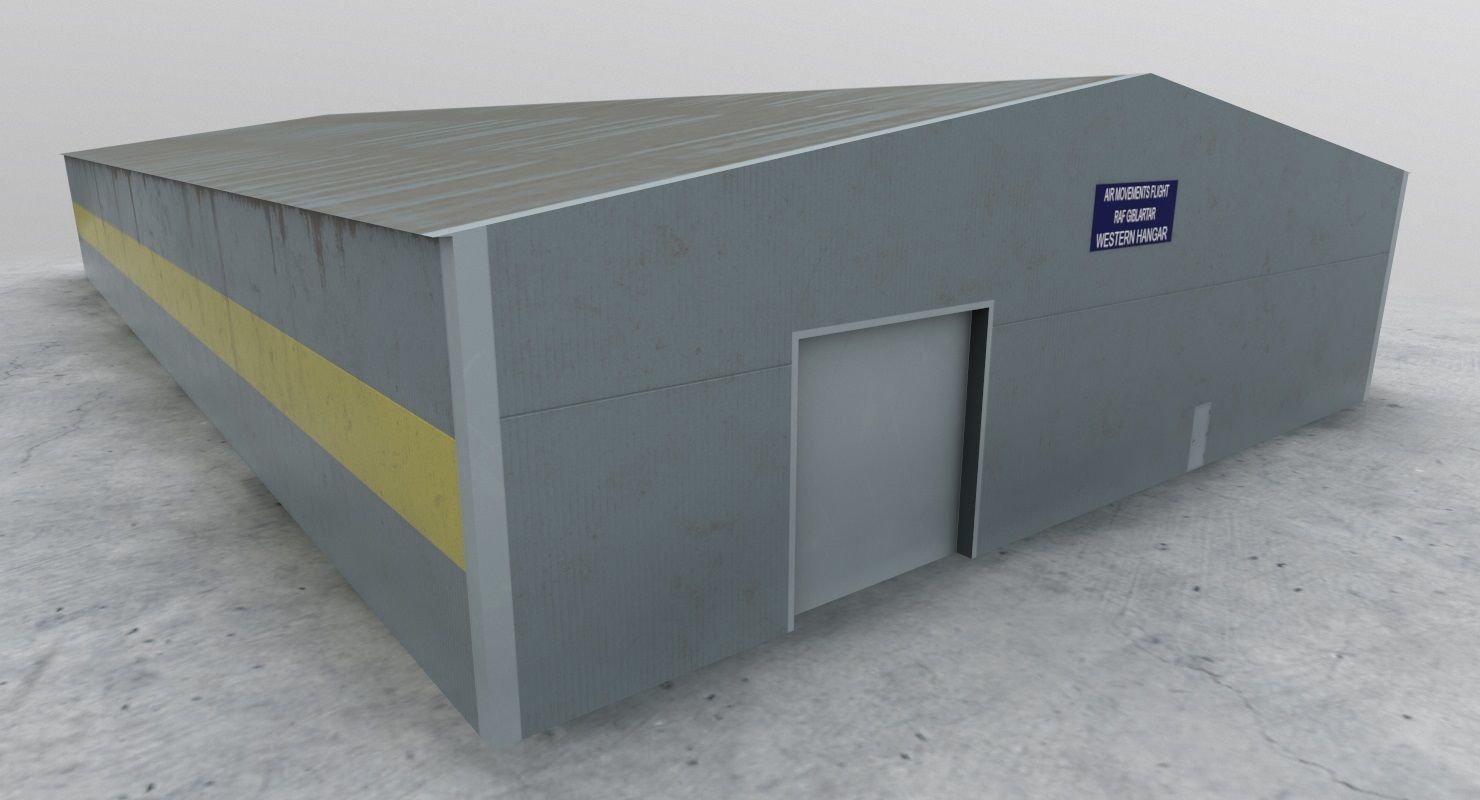 LXGB Hangar 1 Low-poly 3D model_3