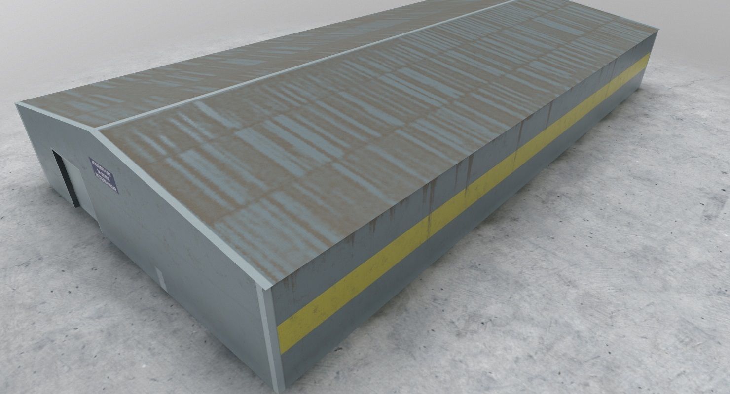 LXGB Hangar 1 Low-poly 3D model_5