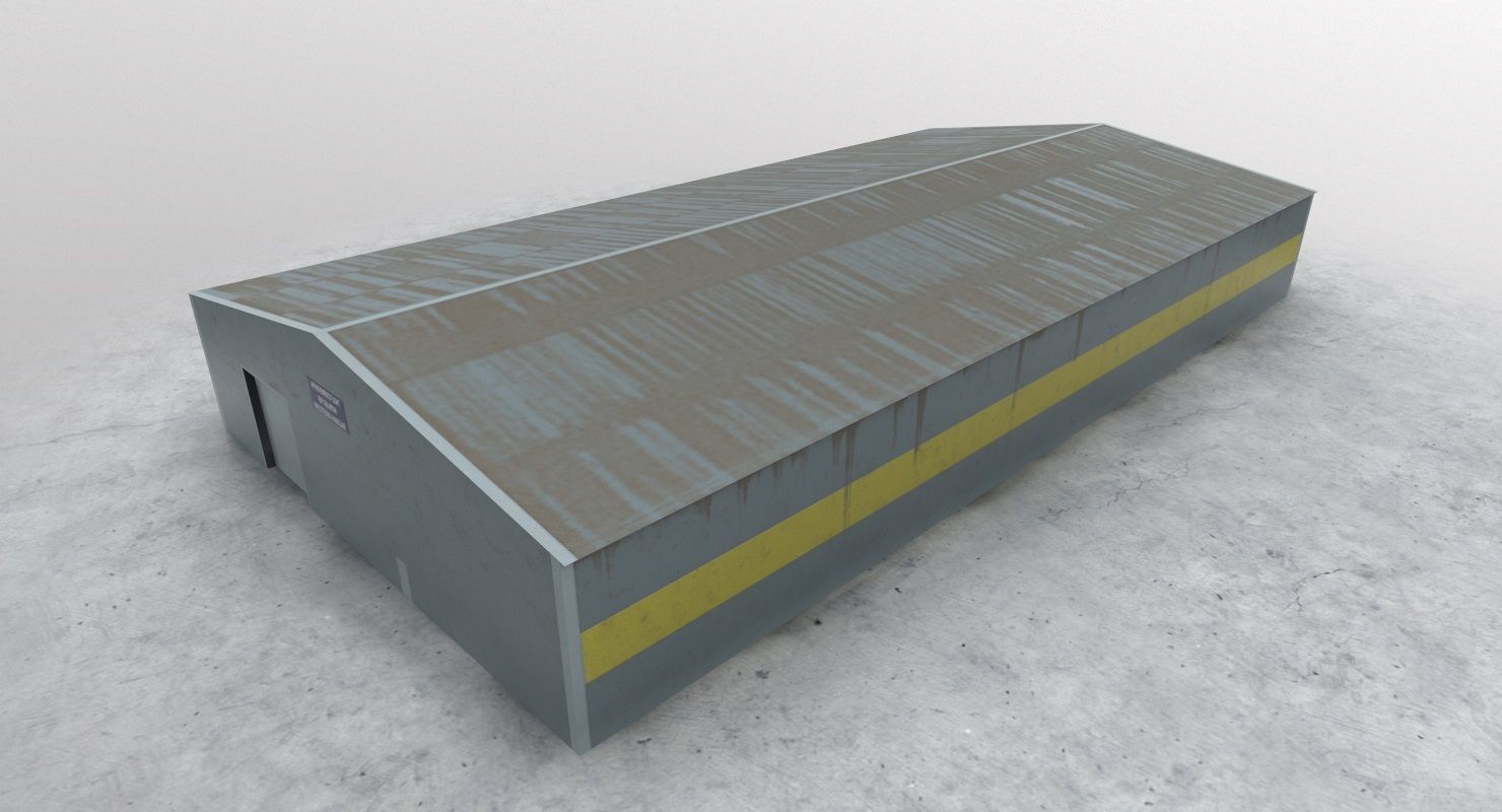 LXGB Hangar 1 Low-poly 3D model_2