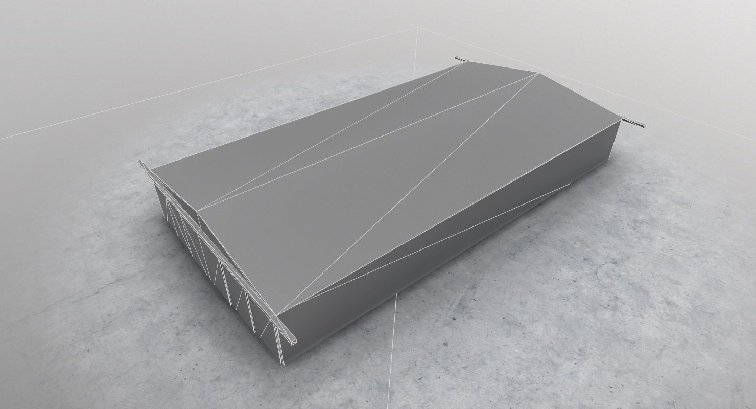LXGB Hangar 2 Low-poly 3D model_9