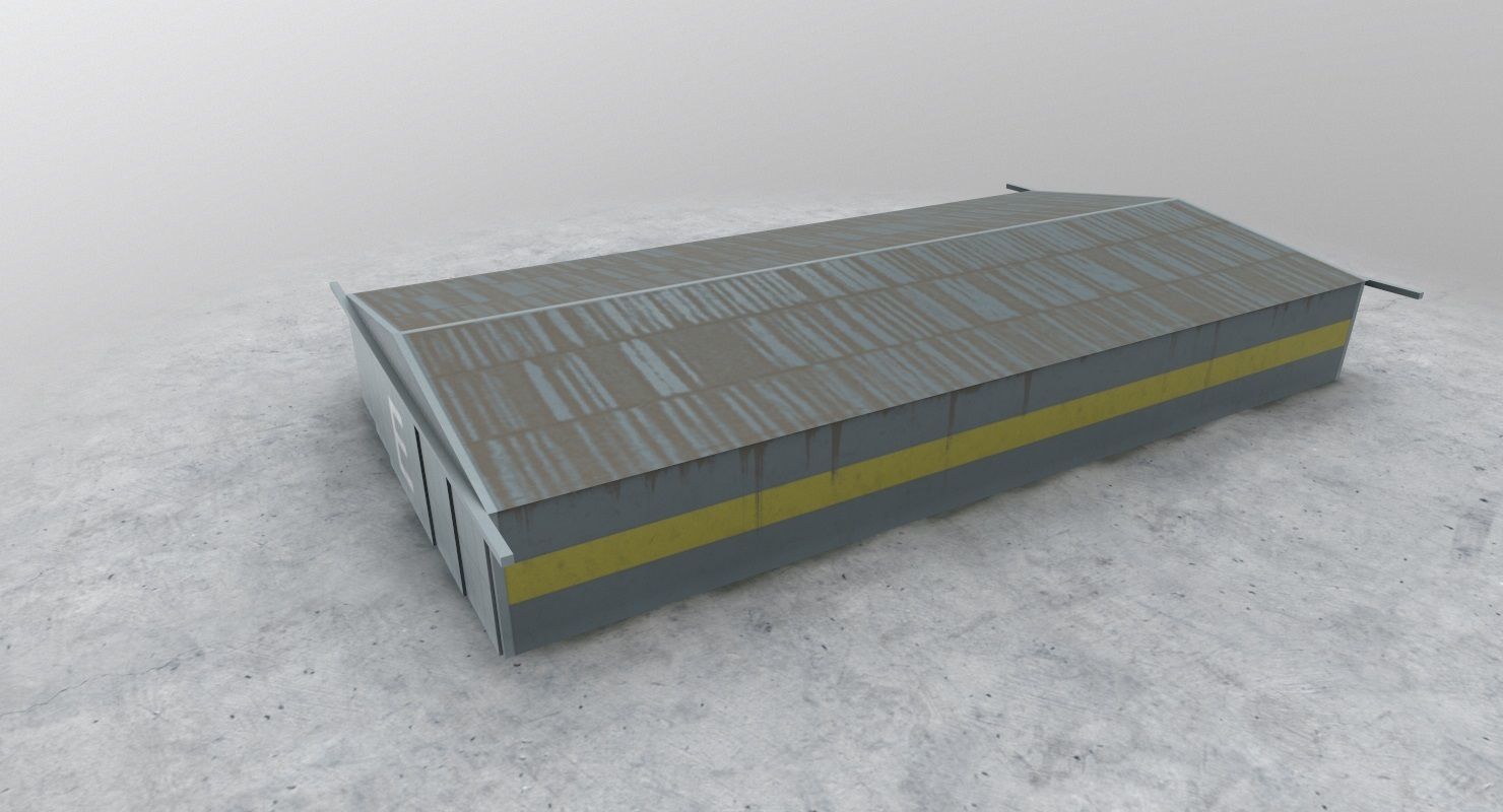 LXGB Hangar 2 Low-poly 3D model_6