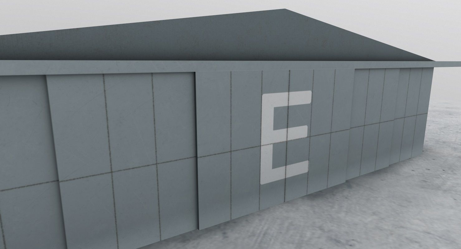 LXGB Hangar 2 Low-poly 3D model_4