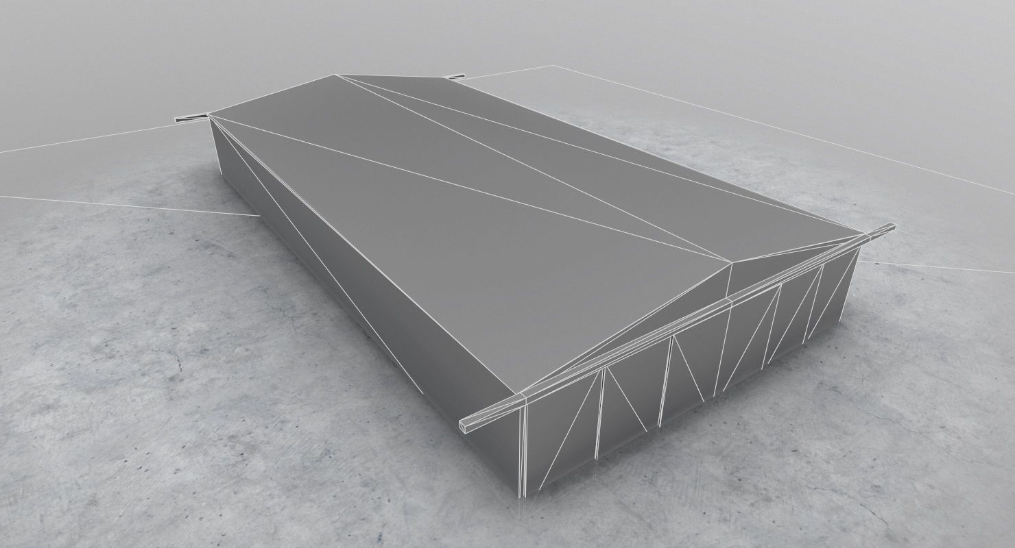 LXGB Hangar 2 Low-poly 3D model_8