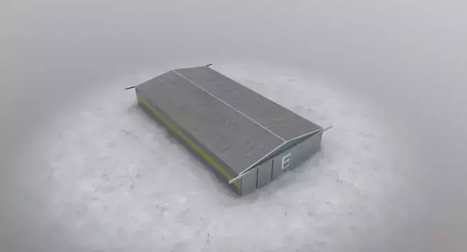 LXGB Hangar 2 Low-poly 3D model