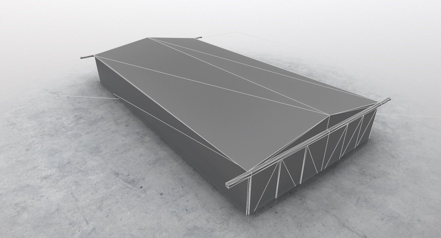 LXGB Hangar 2 Low-poly 3D model_10