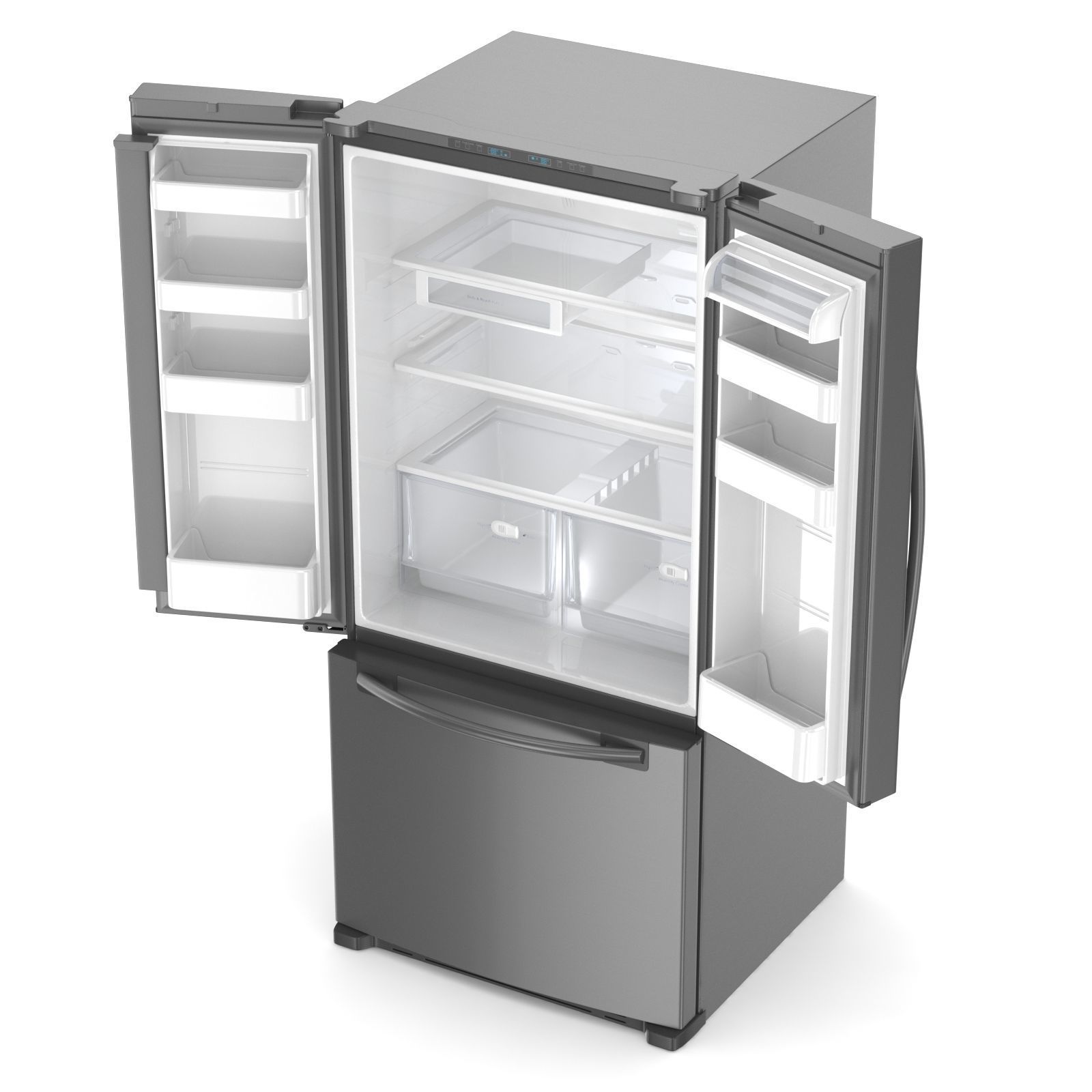 Samsung 20 cu ft Refrigerator 3D model_5