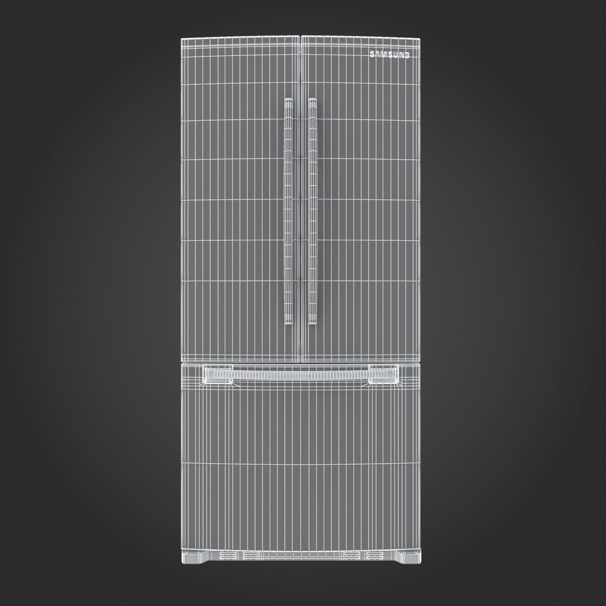 Samsung 20 cu ft Refrigerator 3D model_10