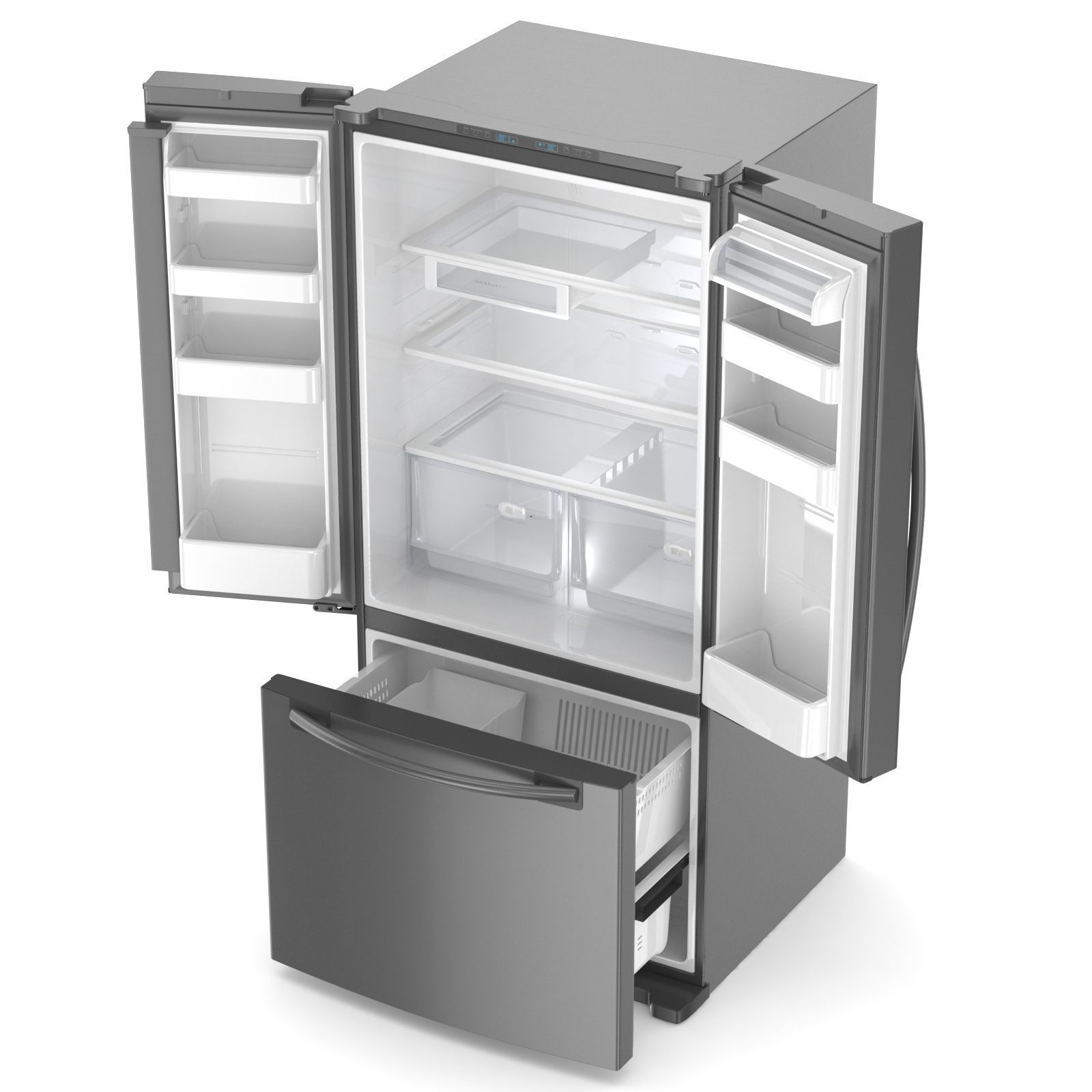 Samsung 20 cu ft Refrigerator 3D model_6