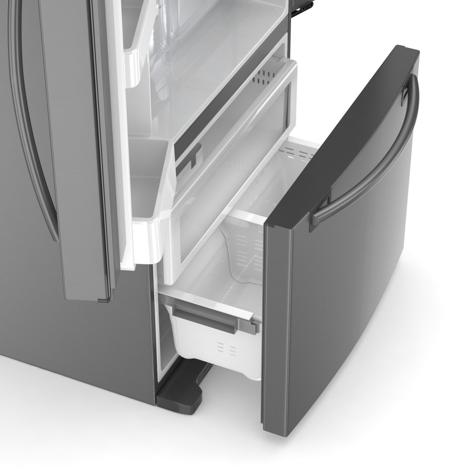 Samsung 20 cu ft Refrigerator 3D model_9