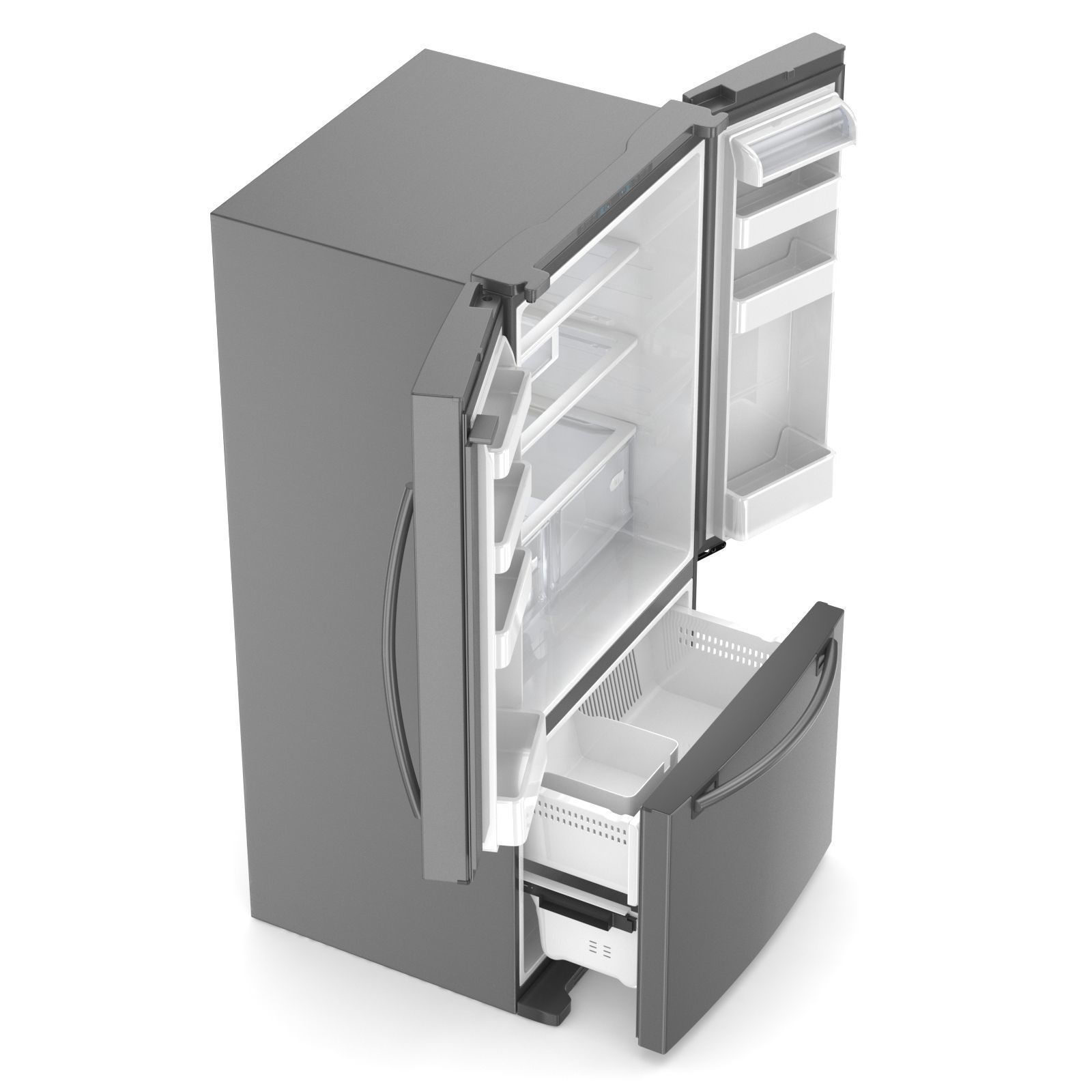 Samsung 20 cu ft Refrigerator 3D model_3