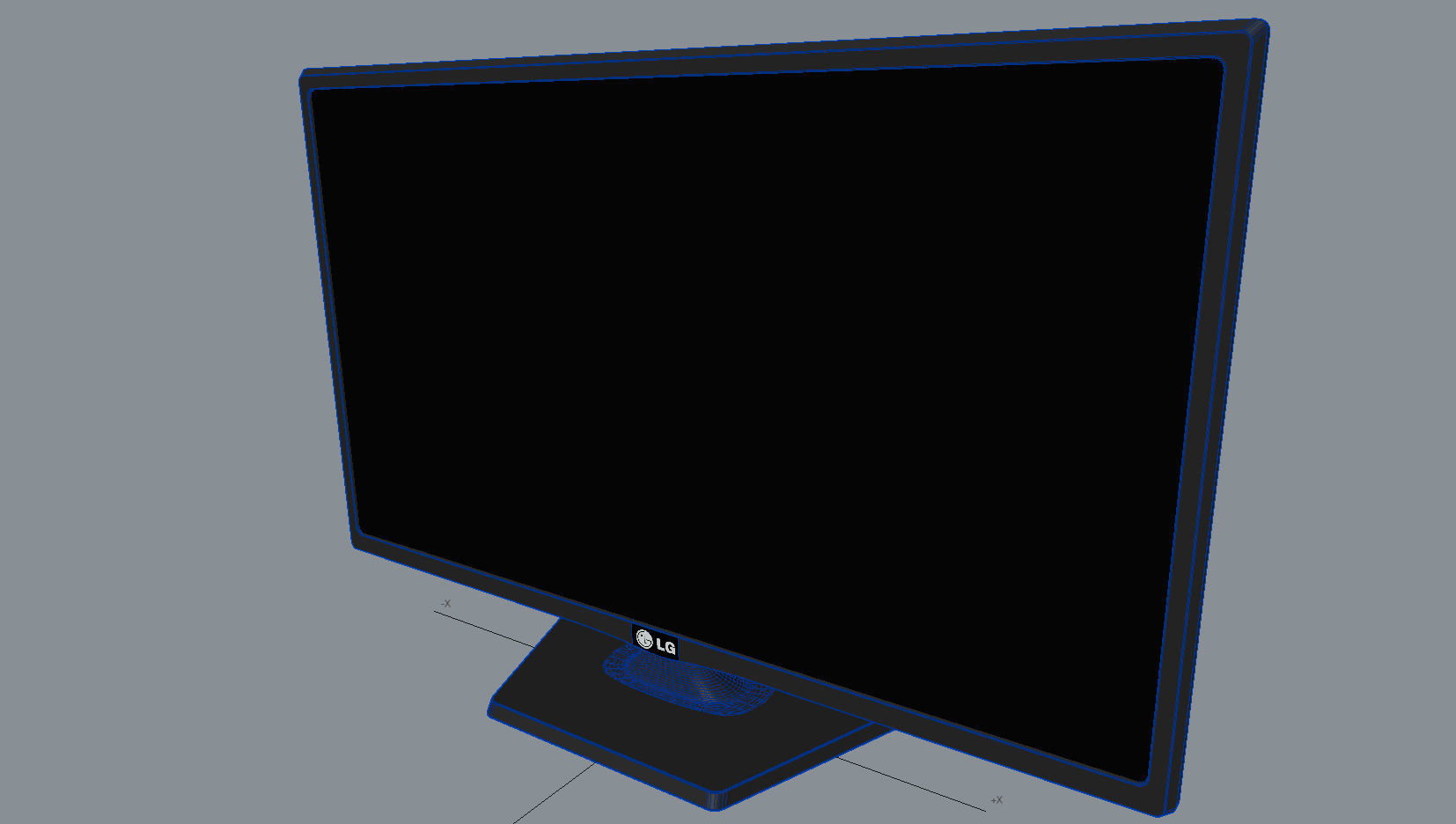LG TV 24 3D model_6