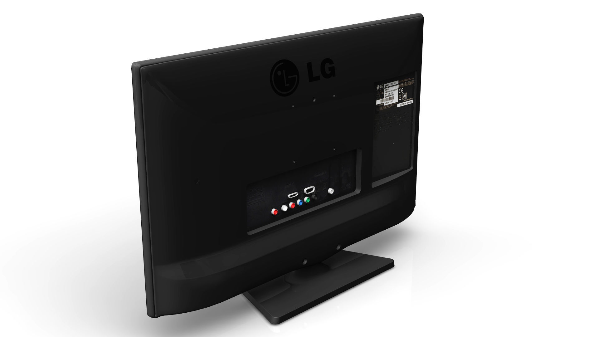 LG TV 24 3D model_2
