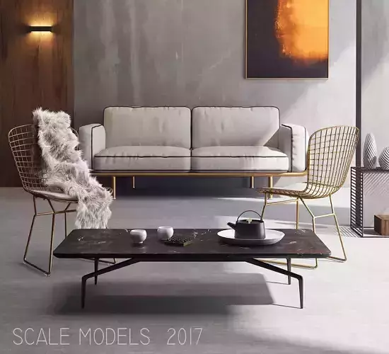 Living Room 092 3D model