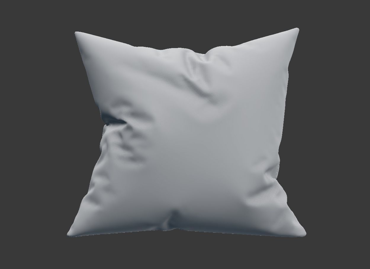 Floral Pillow SET 3D model_8